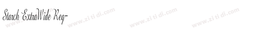 Starch ExtraWide Reg字体转换